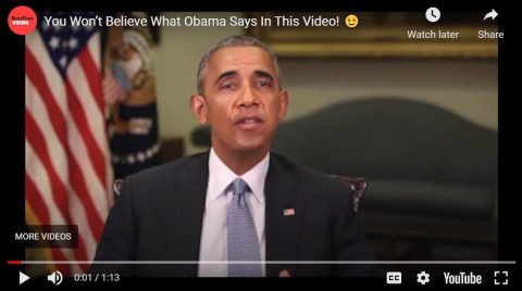 Obama deepfake video