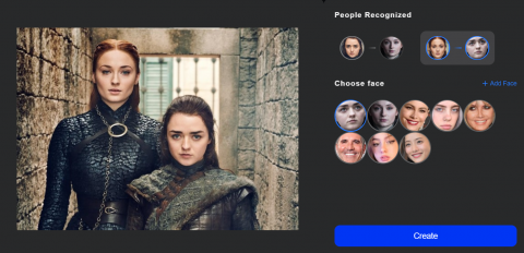 Maisie Williams Deepfake Step 3: Add a face